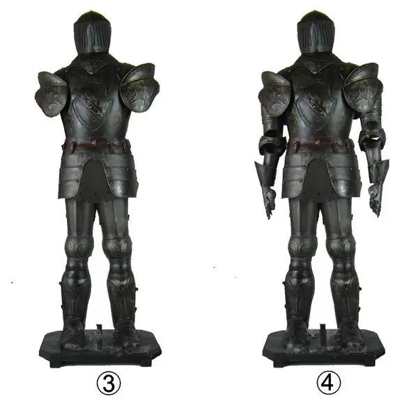Hot Sale European style medieval armor knight model bar Western restaurant decorated with ancient Roman artifacts armor knight