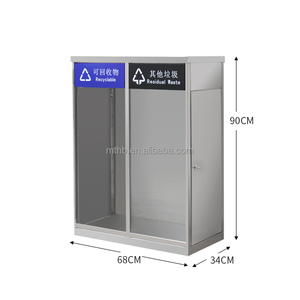 Kép Phân Loại Rác <span class=keywords><strong>Bin</strong></span> Kim Loại Trong Suốt Đường Phố Thùng Rác Có Thể Thân Thiện Môi Trường Tái Chế Thép Mạ Kẽm Ngoài Trời Thùng Rác <span class=keywords><strong>Bin</strong></span> - Product Image 5