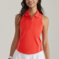 Set rok wanita 2 potong, setelan rok tenis, pakaian tenis mewah, modis, atasan Tank Top setengah ritsleting dan rok pinggang tinggi