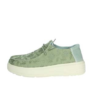 Pitas Donna Slip On Bloom Green Canvas Trendy <b>Shoes</b> Size 38 - Product Image 1