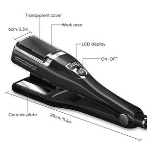 Cortador de pelo profesional 2 en 1, cortadora de corte de extremo liso, <span class=keywords><strong>plancha</strong></span> plana <span class=keywords><strong>para</strong></span> el pelo, recortadora de extremos divididos, <span class=keywords><strong>plancha</strong></span> de pelo <span class=keywords><strong>para</strong></span> mujer - Product Image 5