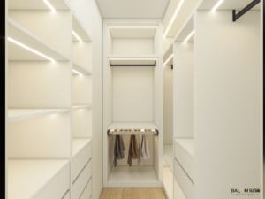 Spanish China Factory Modern New Design Plywood Durable Wood <strong>Tall</strong> <strong>Narrow</strong> L Shaped Open <strong>Wardrobes</strong> for Hotel - Product Image 4