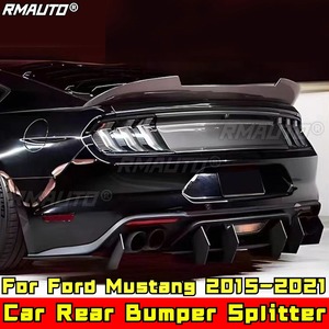 For Ford Mustang 2015-2021 Body Kit Rear Bumper Lip Splitter Rear Bumper Diffuser Spoiler Guard <b>Apron</b> Car Accessories - Product Image 1