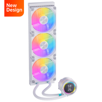 SNOWMAN 360 CPU AIO radiateur PC liquide refroidisseur ARGB affichage de la température liquide refroidisseur LGA 1851 1700 1200 115x1366 AM5 AM4