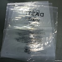 Sac en plastique transparent à fermeture éclair avec logo personnalisé avec emballage à fermeture éclair transparent en PE pour vêtements et chaussettes pour T-shirts