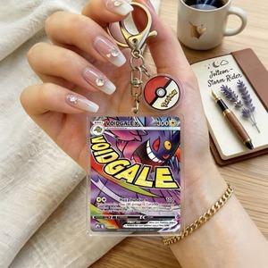 Großhandel Bestseller Japanische PTCG <span class=keywords><strong>Anime</strong></span> Acryl-Karten-Schlüsselanhänger Poké Ball Anhänger Pokémon TCG Karten-Schlüsselanhänger - Product Image 3