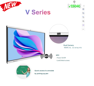 <span class=keywords><strong>Pizarra</strong></span> Interactiva para Conferencias y Oficinas EIBOARD, <span class=keywords><strong>Pizarra</strong></span> Inteligente 4K UHD, Transmisión Inalámbrica de Video, Pantalla Dividida, Montable para Reuniones - Product Image 6
