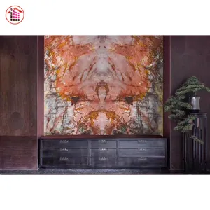 Quartz Đá Slab Có Tính Quốc Tế Quartzit Thạch Anh New Rose Bán Buôn Red Thạch Anh Đá Gạch Lát Sàn Tình Yêu Nhà Đá Đánh Bóng Calcite