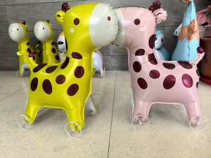 <span class=keywords><strong>Palloncini</strong></span> in Foil a Forma di Animali Carini <span class=keywords><strong>con</strong></span> Ruote e Corde, Elefante, Unicorno, Leone, Cane, Gatto, <span class=keywords><strong>Coniglio</strong></span>, <span class=keywords><strong>Palloncini</strong></span> in Foil per Bambini - Product Image 6