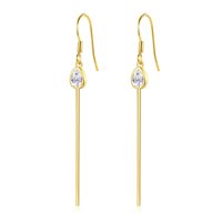 Vente en gros d'accessoires vintage de luxe pour femmes Boucles d'oreilles mode en forme de larme avec pendentif en or et cœur