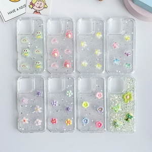 Long lanh Epoxy hoa 5g TPU 3D Phụ kiện chống sốc Pro <span class=keywords><strong>2025</strong></span> Bling bướm mới trong suốt <span class=keywords><strong>A5</strong></span> sang trọng 4G điện thoại di động trường hợp - Product Image 3