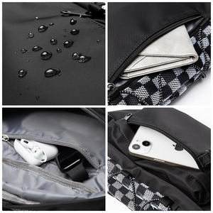 Sac banane vintage tendance pour <span class=keywords><strong>homme</strong></span>, personnalisable avec logo et lettres, en tissu Oxford imperméable, idéal pour le sport, la randonnée et l'été, grande capacité - Product Image 3