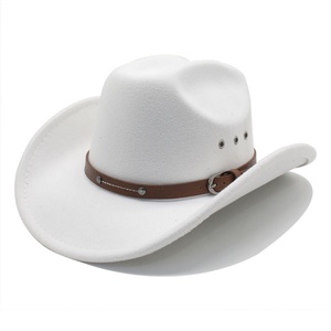 Sombrero de Vaquero Informal de Moda Unisex para Exteriores, Estilo Fedora de Jazz, de Fieltro, de Una Sola Pieza, en Oferta - Product Image 5
