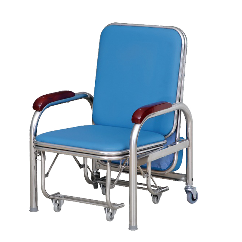 MN-PHY002 Hospital Patient Room Use Accompany Chair Bed High Quality Foldable Sleeper Sofa Bed
