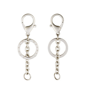 <strong>Custom</strong> Laser Logo 25mm Metal <strong>Keyring</strong> with Lobster Clasp and Chain for Bags Handbags - Product Image 5