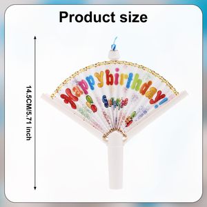 Bougie d'anniversaire fantaisie avec ventilateur, bougies clown surprise pop-up, décorations de gâteau, bougies amusantes, bougies à effets spéciaux, fournitures pour fête d'anniversaire - Product Image 2