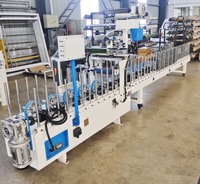Machine de laminage de revêtement en vinyle pour panneaux muraux en PVC WPC pour le travail du bois, machine de collage à chaud PUR pour placage de bois, machine d'enrobage de profilés en bois