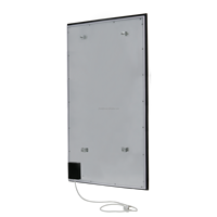 Radiateurs de salle de bain à panneau en cristal de carbone de 15 mm d'épaisseur, style thermostat programmable et à commande LCD, modèle M075P 750W