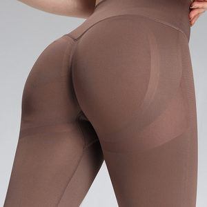 Ensemble de sport sans couture OEM/ODM pour <span class=keywords><strong>femme</strong></span> : Leggings taille haute, veste de sport ajustée et soutien-gorge, contrôle du ventre, idéal pour la gym et le fitness - Product Image 2