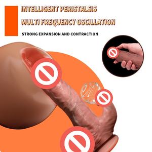 新型リモコン式シリコン加熱ペニストイリアルな突き上げ振動ペニスマッサージ器女性用オナホール - Product Image 4