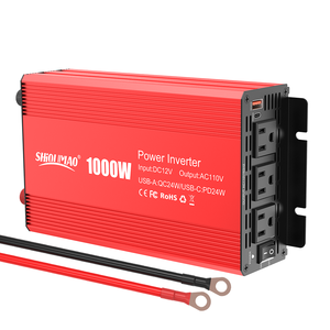 修正正弦波インバーター<span class=keywords><strong>1000W</strong></span> DC-ACポータブル電源コンバーター RV/家庭/屋外旅行/車載インバーター - Product Image 1