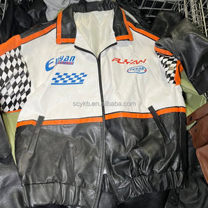 C10 Gebraucht Großhandel Ledermantel Designer Style Stoff Second Hand Kleidung Ukay Ukay 2 Hand Mäntel für Männer und Frauen - Product Image 5