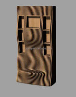 Œuvres d'art paramétriques gravées sur mesure, sculpture murale en bois, design écologique pour villa, hôtel, musée d'art, salle de réception, vente