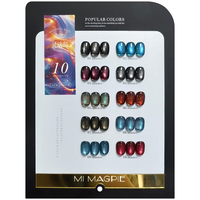 MIMAGPIE Nouvelle Arrivée Kit de Vernis Gel UV Effet Œil de Chat 10 Couleurs Magnétique Non Toxique Sans HEMA ni TPO Séchage LED/UV Bouteille de Gel de Luxe Designer DIY