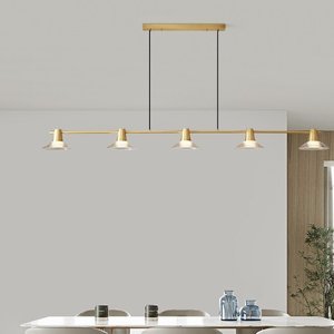 Italian Designer All-Copper Chandelier for Living Dining Bedroom Minimalist Modern Luxury Pendant Light Elegant Simple Circular - Product Image 3