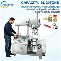 Ligne de production automatique de ketchup et de mayonnaise de type fixe HUAJIETEC, machine d'émulsification homogène sous vide pour crème et pommade capillaire