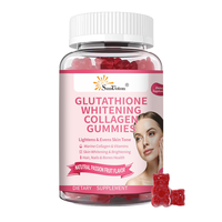 Complément de Glutathion et Collagène en Gommes Économique pour un Teint Uniforme, des Os, des Cheveux et des Ongles Sains