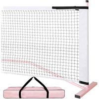 Filet d'entraînement de pickleball portable et coloré, personnalisable, pour intérieur et extérieur, ensemble de filet de pickleball