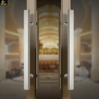 Poignée de porte d'entrée de type H en acier inoxydable pour porte principale en métal, bois et verre pour montage arrière