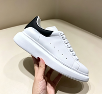 Chaussures de marche fitness pour couples, baskets décontractées blanches de printemps avec semelles épaisses rehaussantes