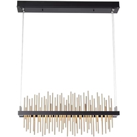 Lustres minimalistes en métal, éclairage suspendu, décoration intérieure, luminaire suspendu rectangulaire pour salle à manger, LED