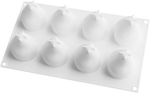 Molde de silicona 3D para hornear pastel de mousse de morango, mango y limón, molde de silicona para helado de frutas (frambuesa) - Product Image 2