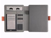 Carnet de notes multifonctionnel innovant 2026 le plus vendu avec chargeur sans fil 8000 mAh et batterie externe pour hommes d'affaires