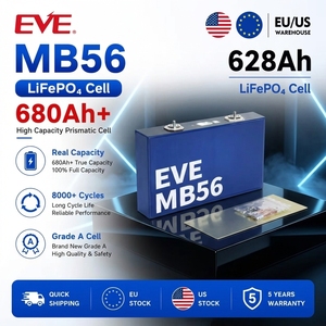 Sel Baterai Prisma LiFePO4 EVE MB56 628Ah 680AH 3.2V Grade A dengan Busbar Fleksibel untuk Sistem Penyimpanan Energi Surya Stok EU - Product Image 1