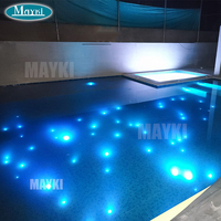SUS304 SUS316 Embouts de fibre optique en acier inoxydable sous-marins Décoration lumineuse étoilée pour piscine