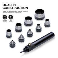 Grand ensemble d'outils de poinçon creux interchangeables, 10 pièces, fabricant de joints, ensemble de poinçons de joints robustes