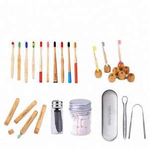 Cepillo de limpieza Cerdas de carbón natural Oem Biodegradable 100% Hotel orgánico Ecológico Embalaje personalizado Cepillo de dientes de Bambú - Product Image 2