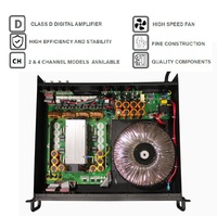 Amplifier profesional, penerima & amplifier profesional kelas h 600 watt, digital kelas atas 2 saluran