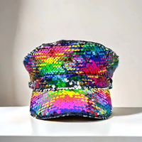 Casquettes unisexes holographiques arc-en-ciel à paillettes, idéales pour le Burning Man, les festivals de musique, les fêtes, la plage et les activités de plein air – Vente en gros, 3 MOQ