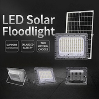 Nouveau design de projecteur solaire LED 50W 100W 150W 200W avec panneau solaire séparé, extérieur, IP65, étanche, ABS, aluminium