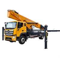 Nouvelle Camionnette élévatrice diesel automatique 56m, châssis multi-marques en option, propulsion arrière, freinage pneumatique, vitesse de déplacement maximale 100 km/h