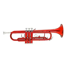 SEASOUND OEM Red BB Bass Trumpet Brass Instrument with Trompeta JYTR401RD Design