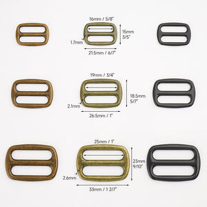 5/8インチ（16mm）アンティークブロンズ調整可能メタルスライドバックル（バッグ、ハンドバッグストラップ、バックパック、犬のリード用） - Product Image 6