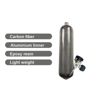 Certificado CE <span class=keywords><strong>4500</strong></span> Psi cilindro de fibra de carbono 300bar 3L tanque de botella de fibra de carbono tanques de aire de fibra de carbono - Product Image 4
