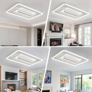 Lámpara <span class=keywords><strong>de</strong></span> Ventilador LED Interior Moderna sin Aspas para Sala <span class=keywords><strong>de</strong></span> Estar, Dormitorio u Oficina <span class=keywords><strong>con</strong></span> Control Remoto - Product Image 2