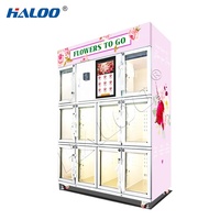Haloo Distributeur automatique de fleurs personnalisé Blumenautomat Distributeur automatique de fleurs réfrigérées pour la vente de bouquets de fruits frais